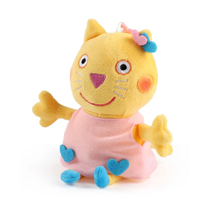 19 cm 100 % ekte PEPPA PIG utstoppet myk dukke Peppa George Zoe Suzy Rebecca Emily Danny Pedro bjørn Dinosaur Barn Plysj leketøy