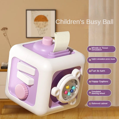Montessori Sensory Busy Board for Baby Skill Development