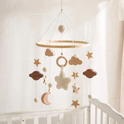 Musical Baby Cloud Rattle & Crib Mobile for Newborns