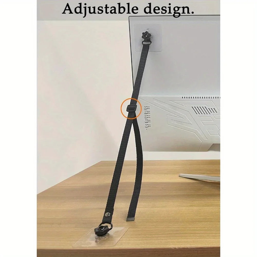 Adjustable Anti-Tip TV Straps for Baby Proofing - 2 Pack