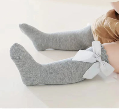 Red Bow Tie Knee High Socks for Infants and Toddlers