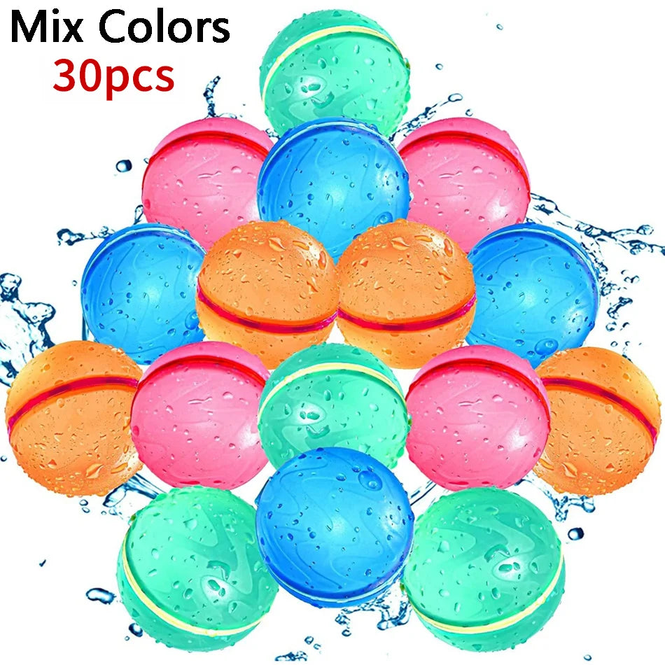 Reusable 6.5cm Water Balls with Magnetic Closure для Summer Fun