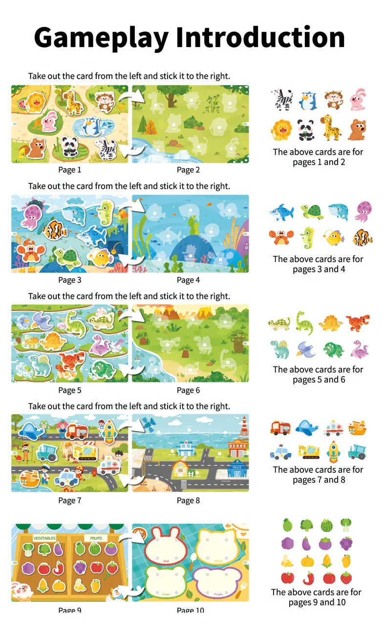 Montessori Busy Book for Early Learning in Children 1-3 Years