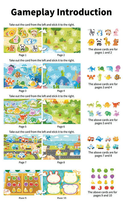 Montessori Busy Book for Early Learning in Children 1-3 Years