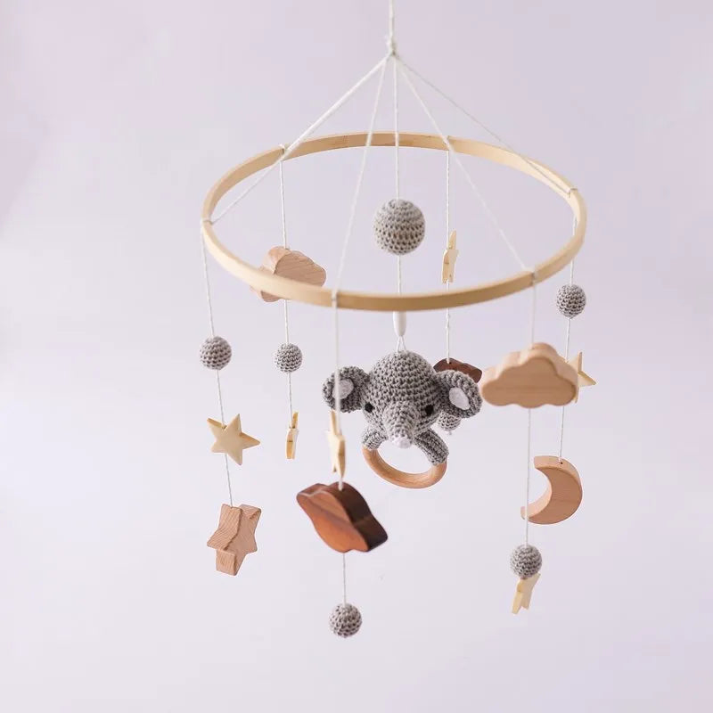 Musical Baby Cloud Rattle & Crib Mobile for Newborns