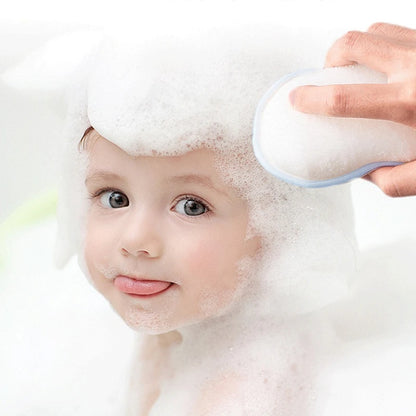 Cartoon Baby Bath Sponge and Scrubbing Towel for Newborns