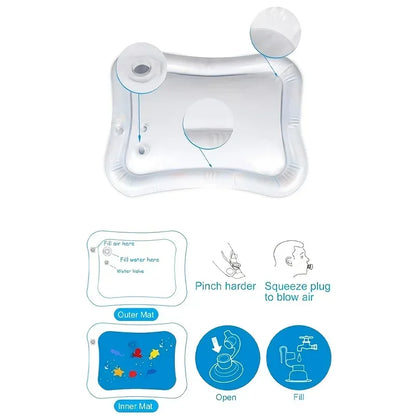 Premium Tummy Time Wassermatte für die sensorische Babyentwicklung