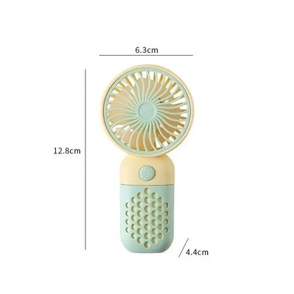 Ventilateur de charge portable 2025, petit ventilateur de poche mignon de dessin animé pour étudiant, mini ventilateur USB portable