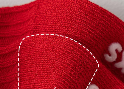 Toddler Christmas Anti-Slip Socks with Santa Design, 0-3 Years