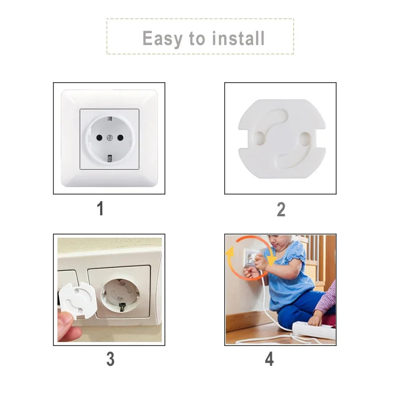 10PCS Child Safety Socket Covers for Electric Outlets