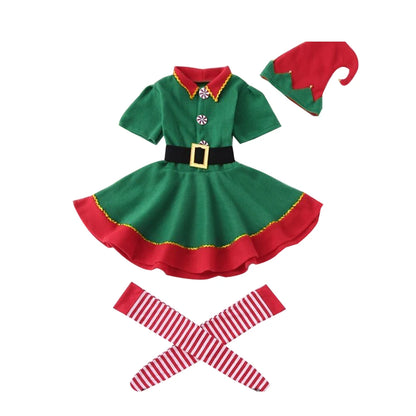 Baby Christmas Outfit - Elf on the Shelf Costume for Babies & Kids | Family Christmas Costume Set