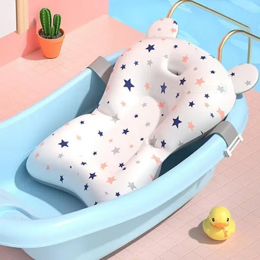 Foldable Baby Bath Support Seat - Adjustable Infant Cushion