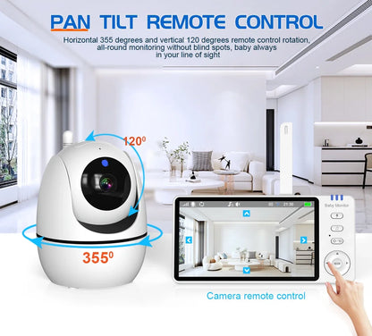 5" Wireless Video Baby Monitor with Night Vision & Two-Way Audio