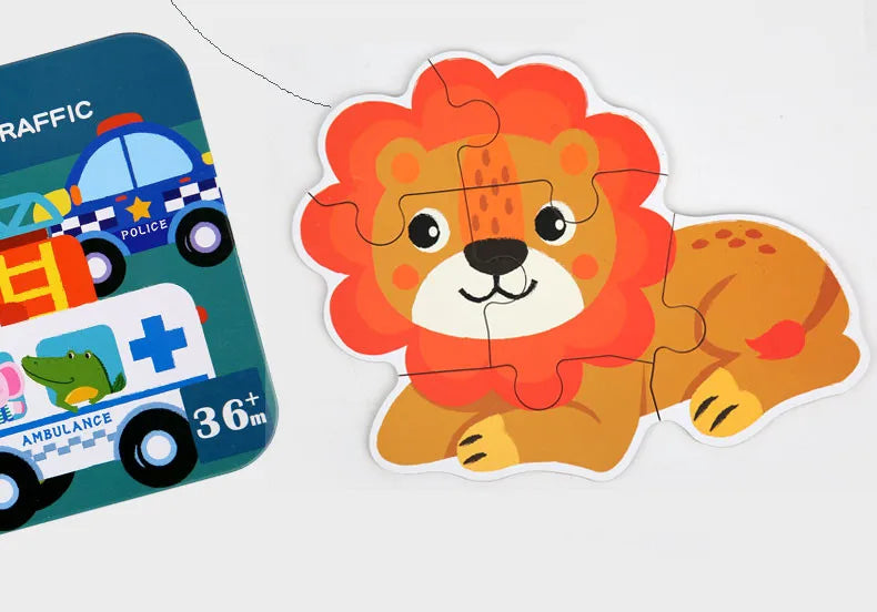 Alphabet and Number Wooden Puzzle for Toddlers 1-3 Years