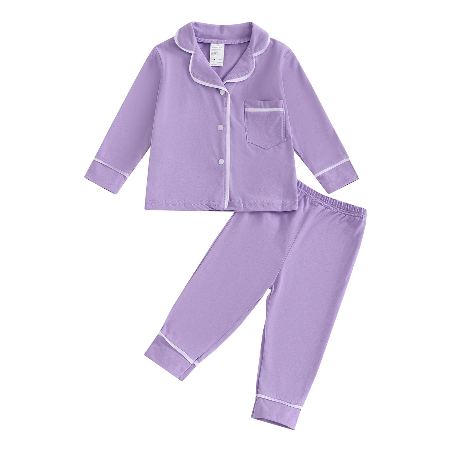 Toddler Fall Pajama Set for Boys and Girls - 10 Colors