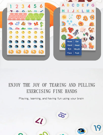 Montessori Busy Book for Early Learning in Children 1-3 Years