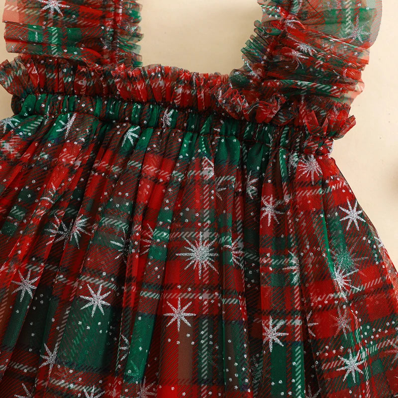 Toddler Christmas Tutu Dress for Baby Girls, Sizes 6M-4Y