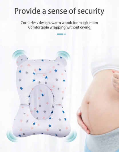Foldable Baby Bath Support Seat - Adjustable Infant Cushion