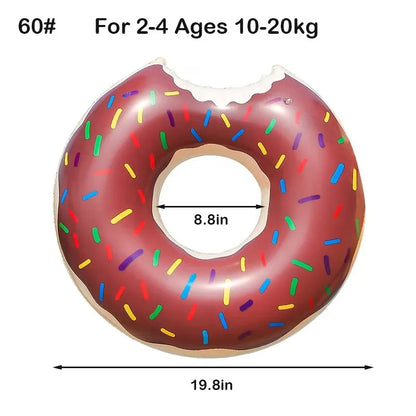 Inflatable Donut Swimming Ring Float for Kids and Adults