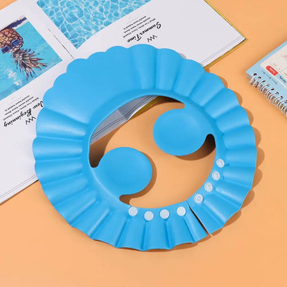 Kids Adjustable Hair Wash Shower Cap with Ear Protection