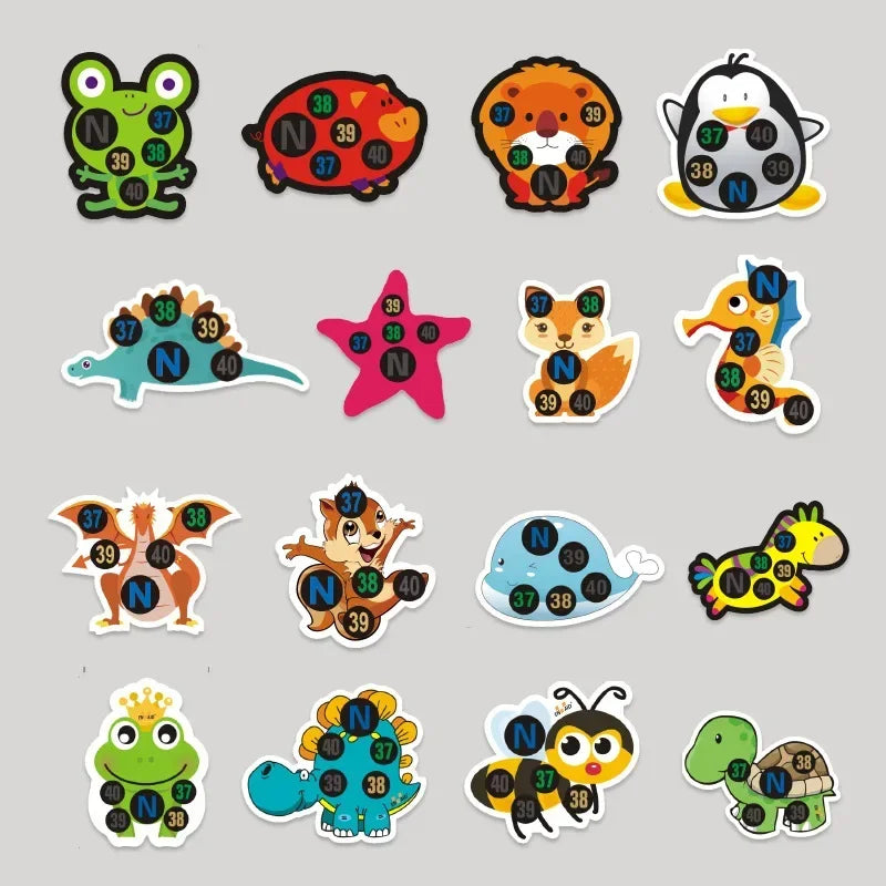 Baby Fever Indicator Strips - 5-10PCS Cartoon Thermometer Stickers
