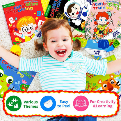 Kawaii Sticker Book for Kids - Educational DIY Puzzle Activity