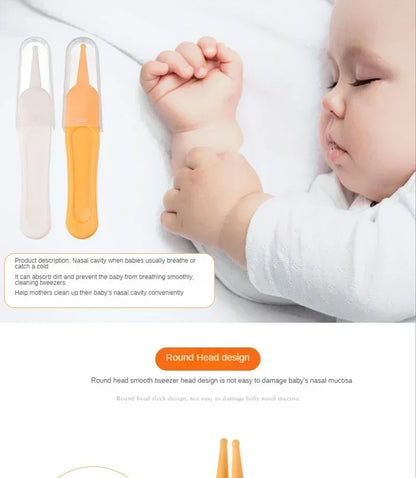 Baby Nasal Tweezers for Safe Toddler Nose Cleaning