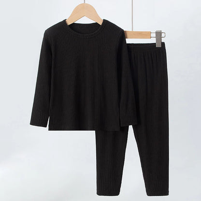 Children's 2-Piece Thermal Underwear Set for Fall/Winter