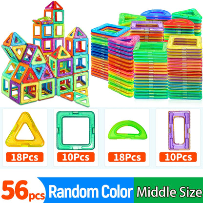 Medium Magnetic Building Blocks for STEM Learning fun
