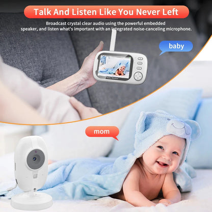 3.5 Inch Wireless Video Baby Monitor with Night Vision & Audio