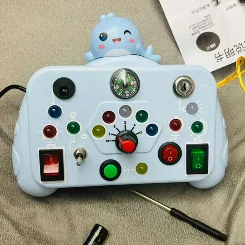 LED Light Switch Sensory Board for Toddlers 2-4 Years