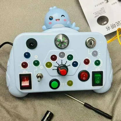 LED Light Switch Sensory Board for Toddlers 2-4 Years