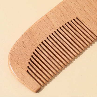 Baby Hairbrush and Ash Wood Comb Set for Gentle Care