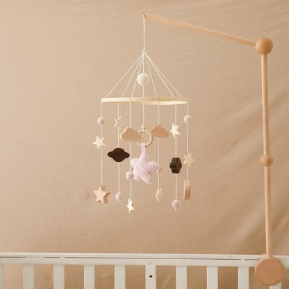 Musical Baby Cloud Rattle & Crib Mobile for Newborns