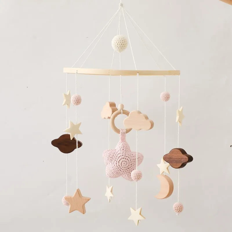 Musical Baby Cloud Rattle & Crib Mobile for Newborns