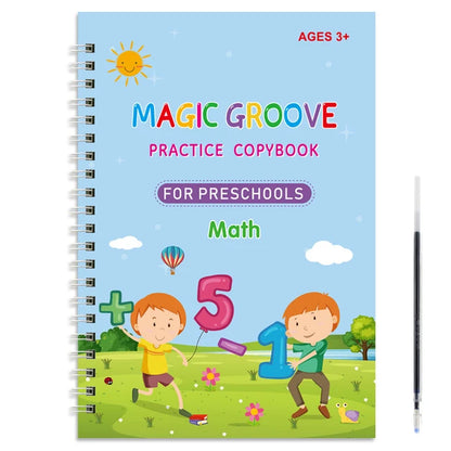 Montessori Reusable Drawing Copybook for Kids' Writing Skills