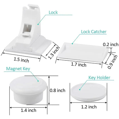 Magnetic Child Safety Lock for Drawers and Cabinets