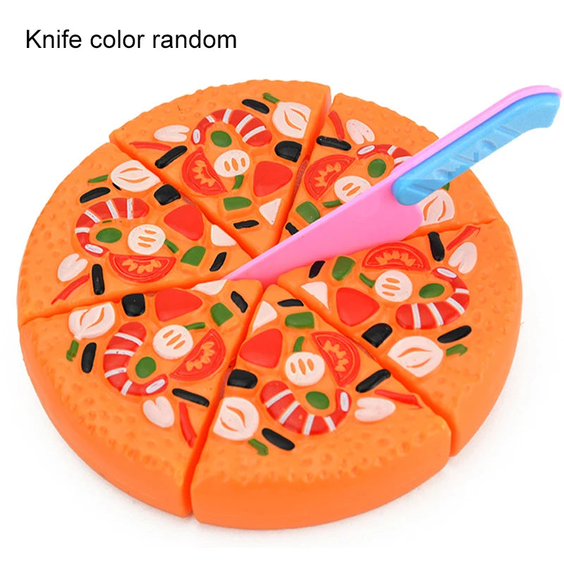 Kids' Pretend Play Kitchen Set with Cutting Food Toys