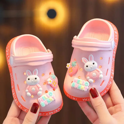 Soft Sole Baby Sandals with Cute Cartoon Designs