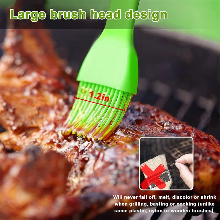 Silicone Cooking Brush – Heat-Resistant Oil and Pastry Brush for Baking & Grilling