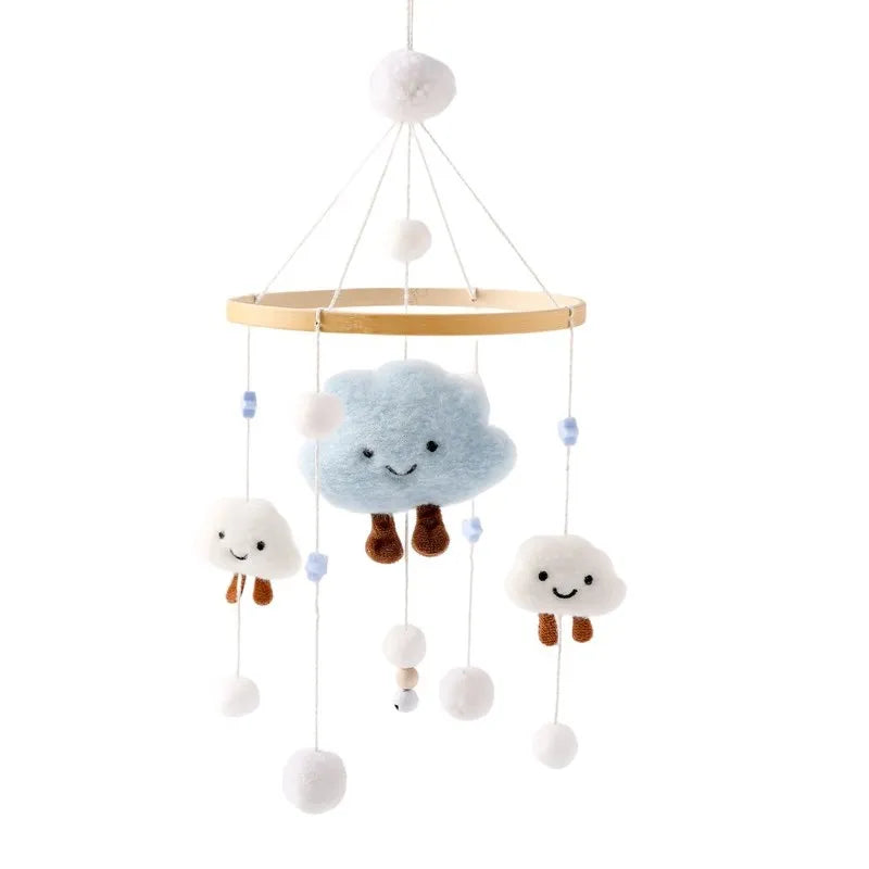 Musical Baby Cloud Rattle & Crib Mobile for Newborns