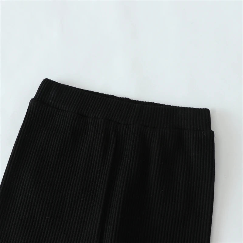 Cotton High Waist Leggings for Baby Girls and Boys
