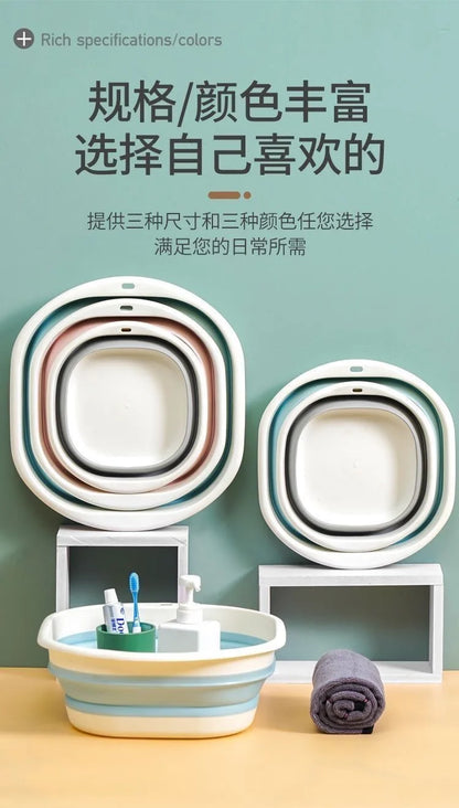 Portable Folding Baby Bath Basin for Travel and Home Use