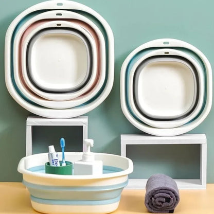 Portable Folding Baby Bath Basin for Travel and Home Use