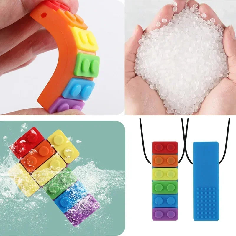 Silicone Chew Necklace for Kids with Sensory Needs