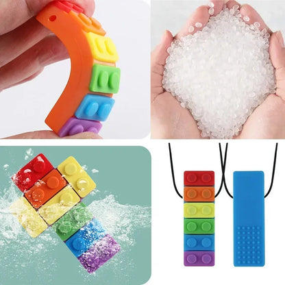 Silicone Chew Necklace for Kids with Sensory Needs