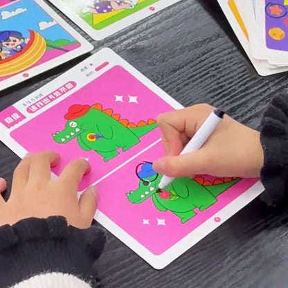 64-piece Montessori Educational Game Cards for Kids