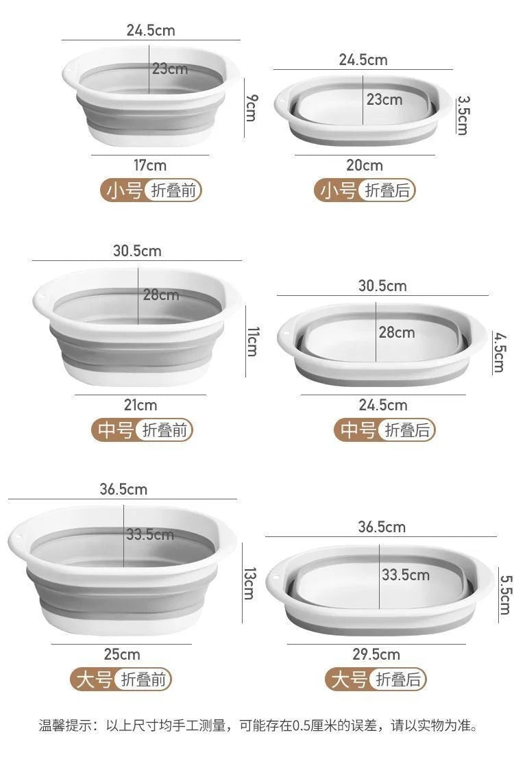 Portable Folding Baby Bath Basin for Travel and Home Use