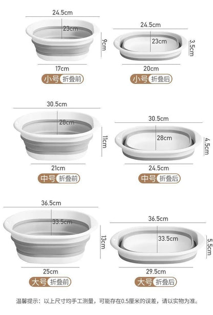 Portable Folding Baby Bath Basin for Travel and Home Use