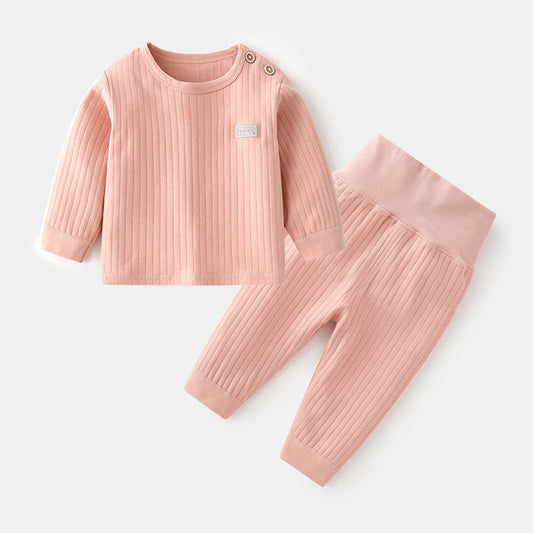 Thermal Pajama Set for Baby Boys and Girls in Candy Colors